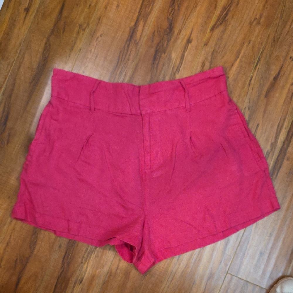 Christian Siriano High Waist Pink Shorts - Picture 1 of 5